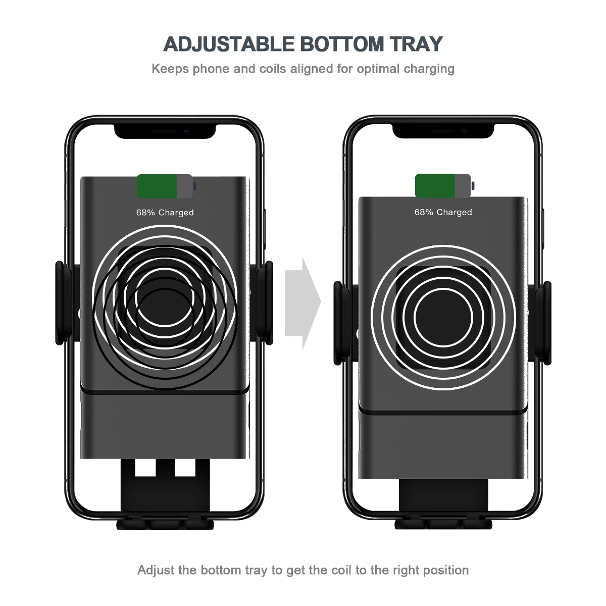 Max 15W Automatic Clamping Fast Charging Mobile Wireless Charger Air Vent Dashboard Qi Car Wireless Charger Holder