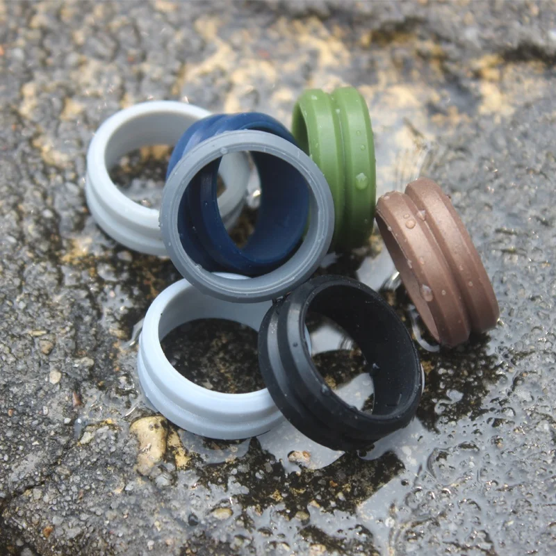 Trendy Beveled Edges Silicone Gift Party Festival Silicone Ring Wedding Ring