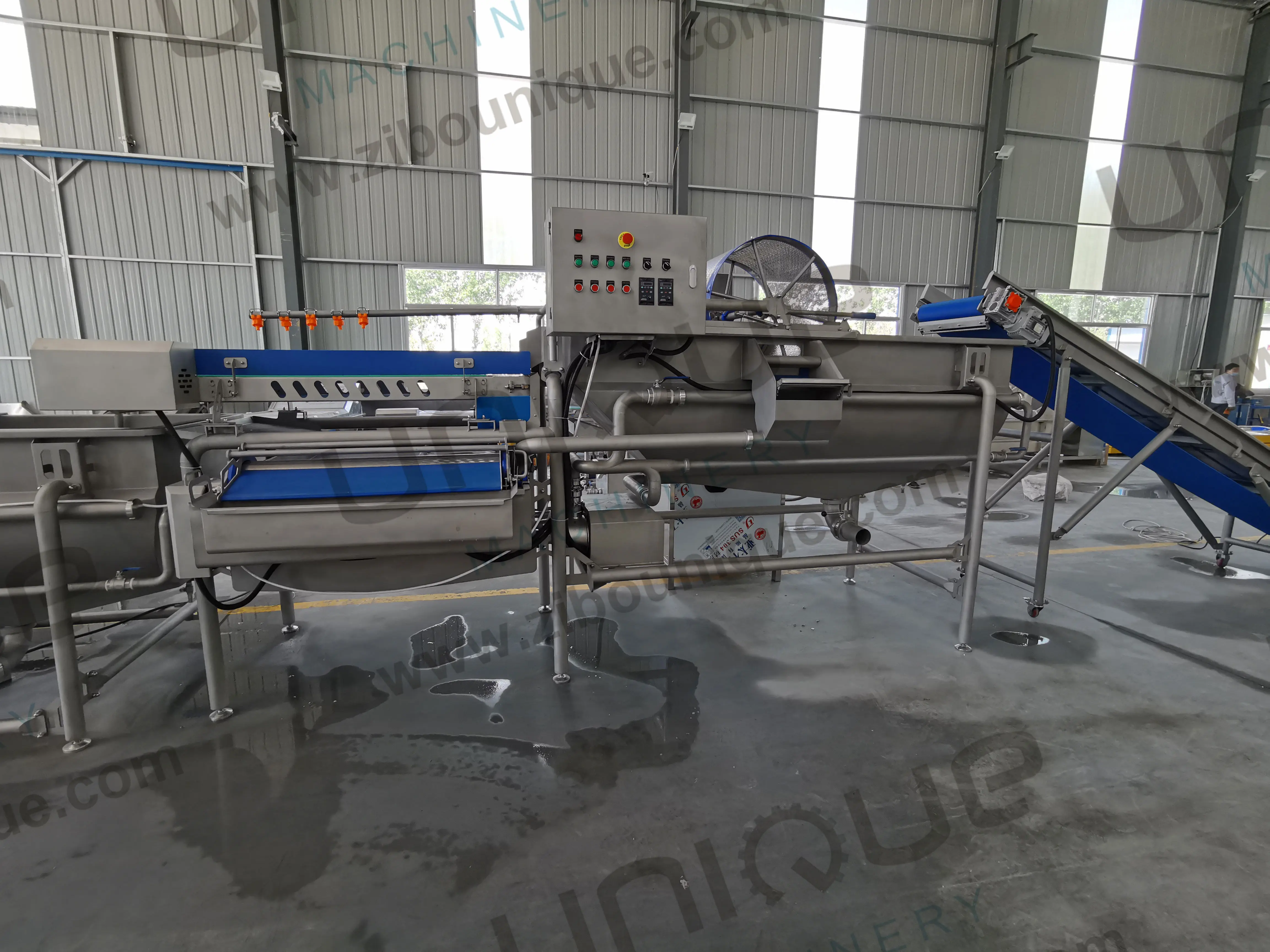 High efficiency fruit and vegetable cleaning machine salad vegetable washing machine