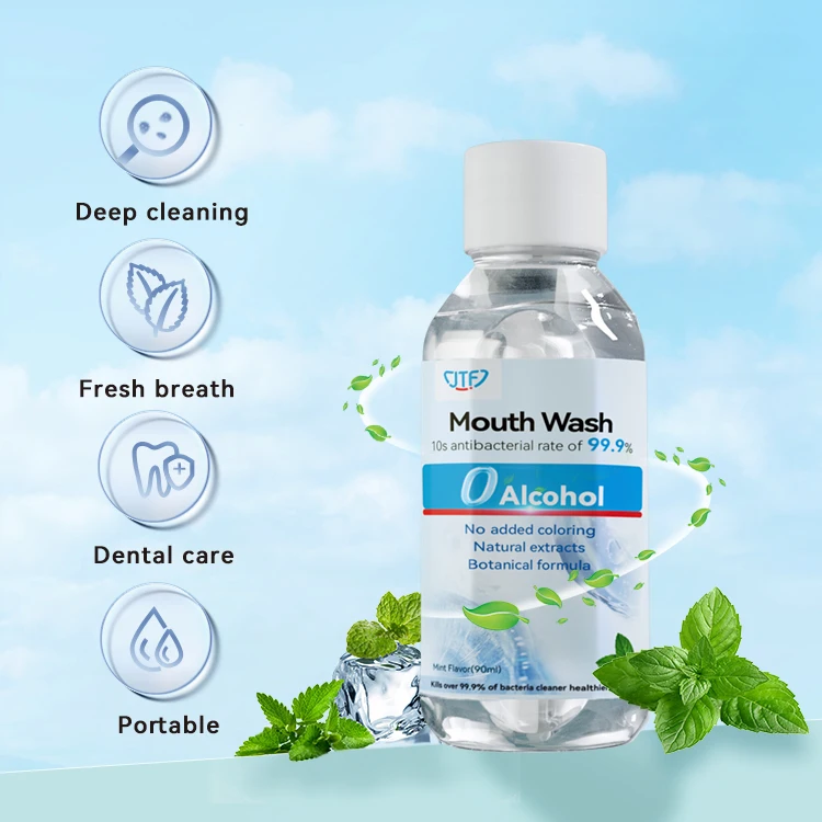 New Type Anti Bad Breath Cool Mint eco friendly mouthwash Daily Travel Use