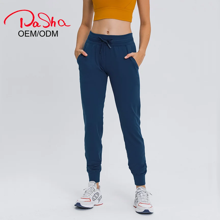 Женские повседневные спортивные штаны для бега, джоггеры из пашата с высокой талией, женские брюки для бега