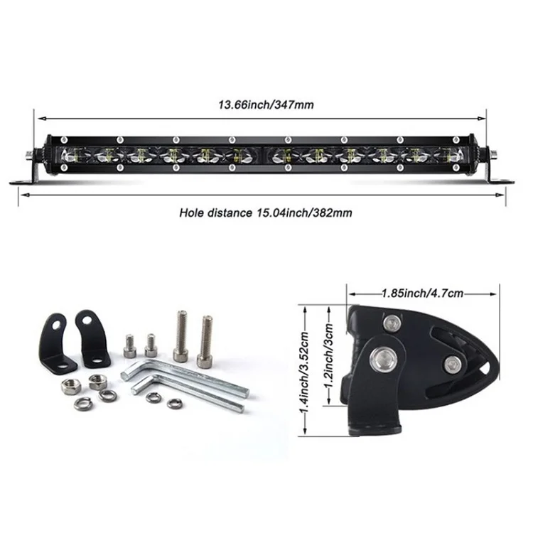 36W work bar light led daylight auto lighting system car led light bar