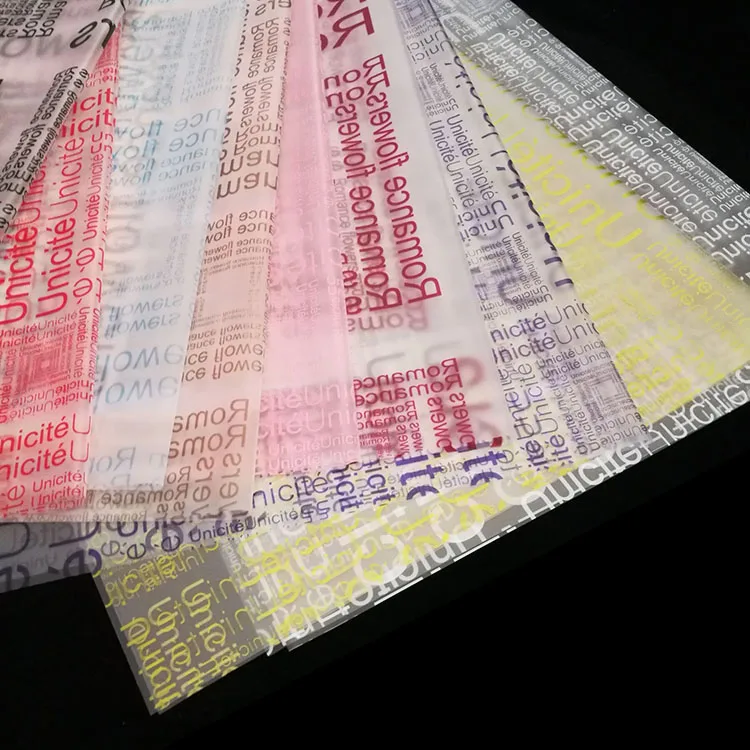 Factory Direct Bouquet Best Quality Waterproof Wrapper 20sheets/bag Foil Wrapping Paper Flower Paper For Packaging