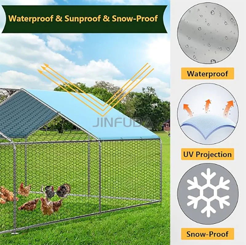 Chicken Run Walk In Pet Cage Chicken Coop For Dog Rabbit Hen Cage Pen