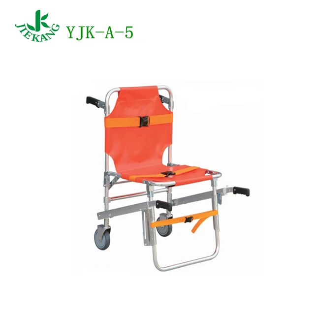 Convenient Flexible Aluminum Alloy Metal Folding Patient Transfer Stair Chair Stretcher For Ambulance
