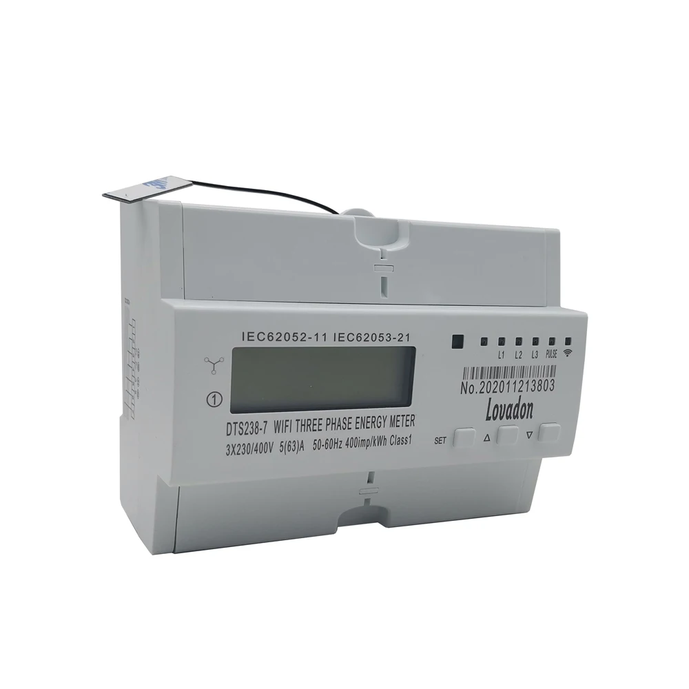 DTS238-7W Three Phase Din Rail Type Energy Meter