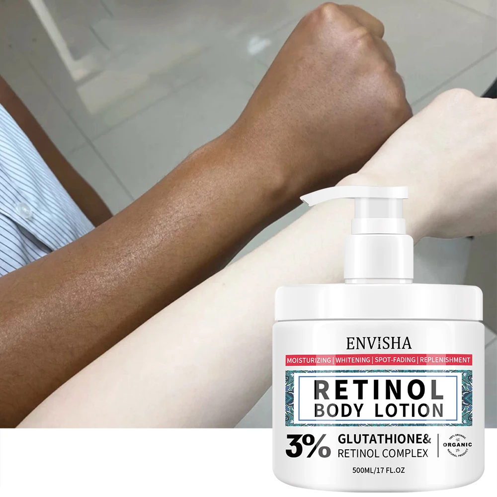 Wholesale Anti Aging Retinol Body Lotion Private Label Body Smoothing Whitening Cream For Black Skin