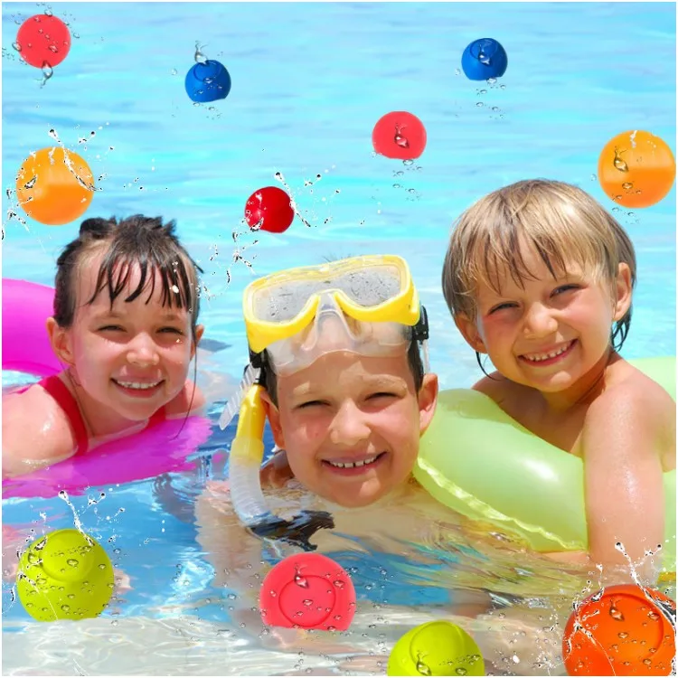 6cm silicone water ball magic ball play on the water summer toys