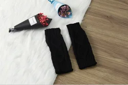 Женские вязаные перчатки 2019, зимние шерстяные перчатки с полупальцами, теплые вязаные шерстяные перчатки для влюбленных с ромбовидной сеткой на осень и зиму