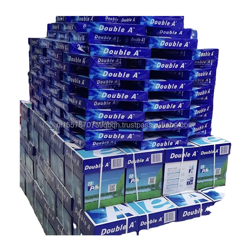 Канцелярские принадлежности A4 копировальная бумага дешевые Double A A4 копировальная бумага размера 70GSM 75GSM 80GSM 100% целлюлозно-A4 бумага
