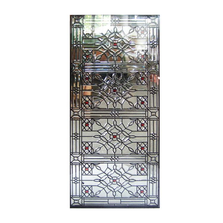 Decorative Christmas Crystal Glass Pattern Mosaic Decorations Indoor Door Glass