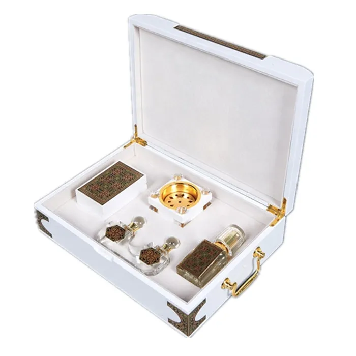 Wholesale Manufacturer Supplier Luxury Custom Gift  Bottle White  Incense Wooden Perfume box