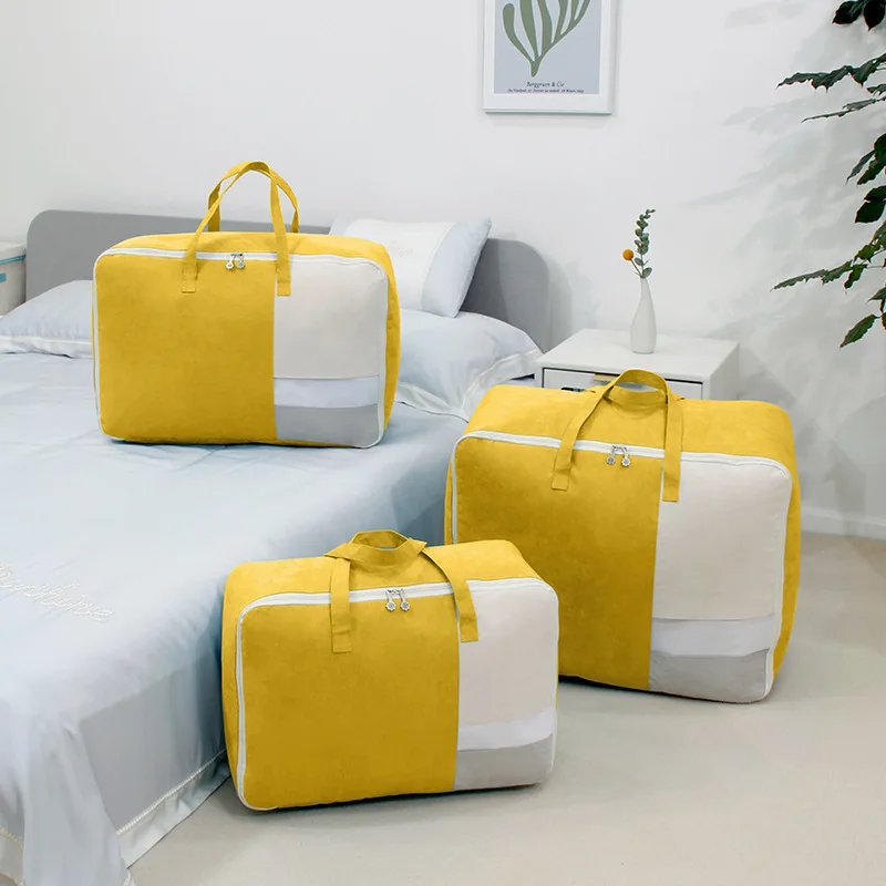 Wholesale Quilt Bag Suede Travel Moving Luggage Packaging Clothes Dust-proof Moisture-proof Bag