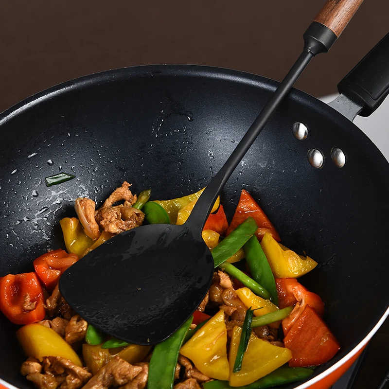 Заводская распродажа различные аксессуары для кухонной посуды с длинной ручкой наборы пищевой железной лопатки