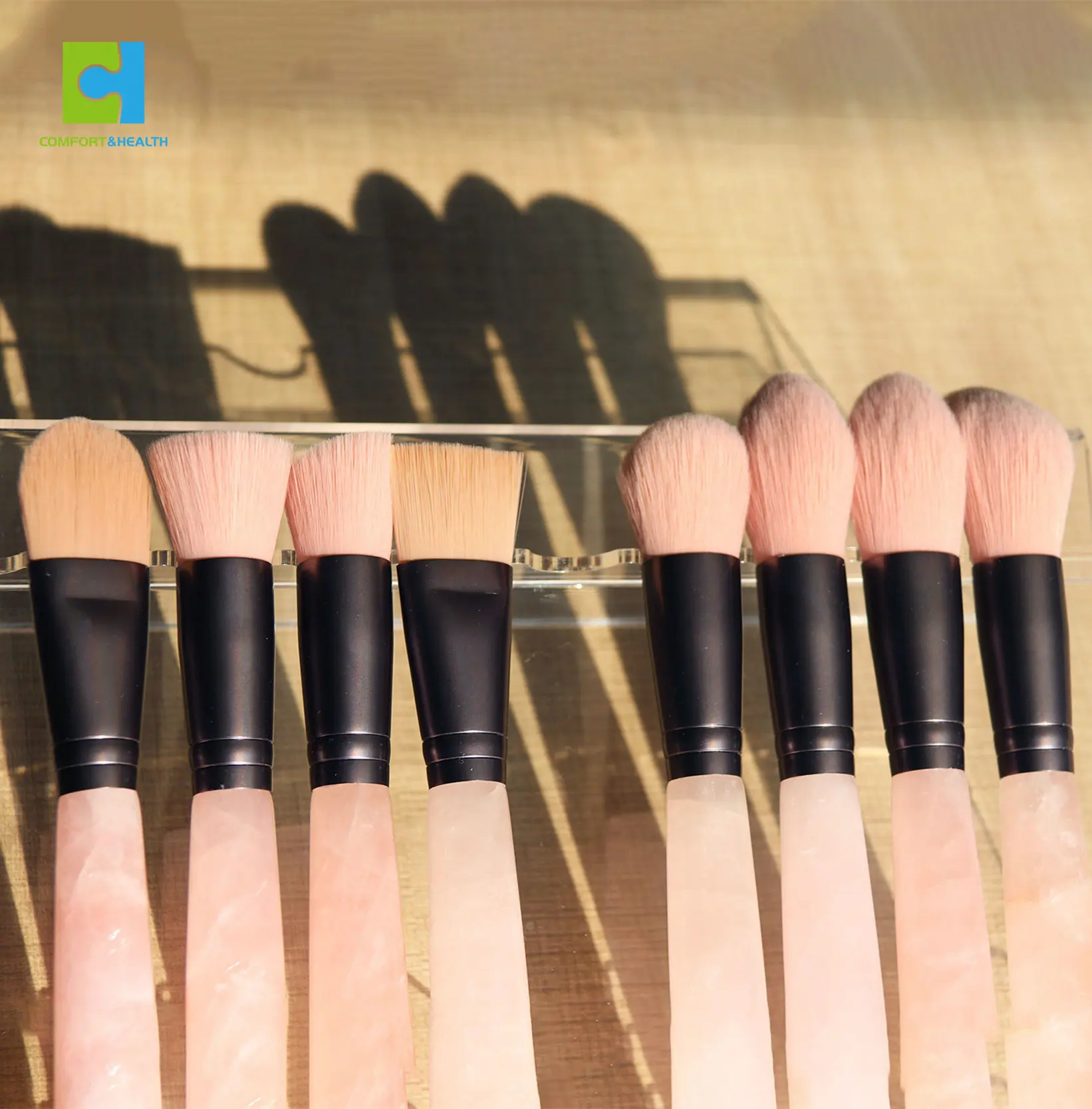 Custom Manufacturers OEM Foundation Professional Private Label Crystal Luxury Makeup Cosmetic Brushes Set