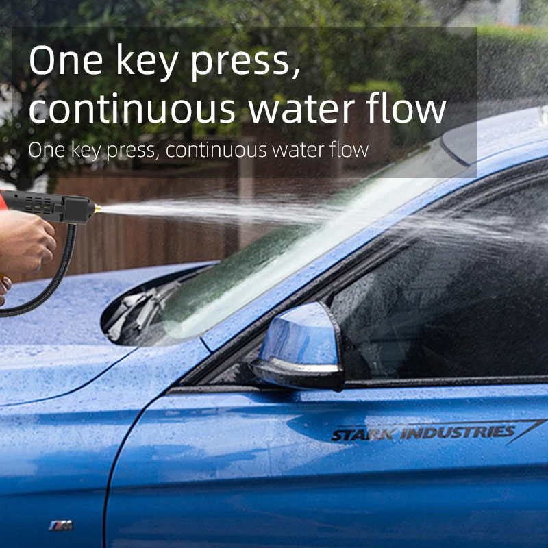 Беспроводной пистолет высокого давления для мойки автомобилей, портативное оборудование для мойки машин, водяной пистолет