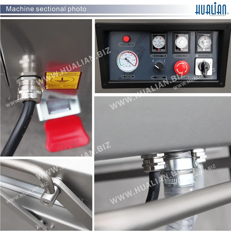  HVC-610S/2B Hualian супермаркет CE новое условие двойной упаковочная машина для упаковки вакуумной