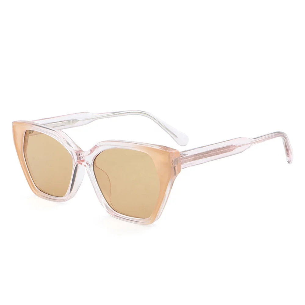 2024 Fashion UV Protection High Quality Custom Logo Cat Eye Acetate Sunglasses Polarized Women Men