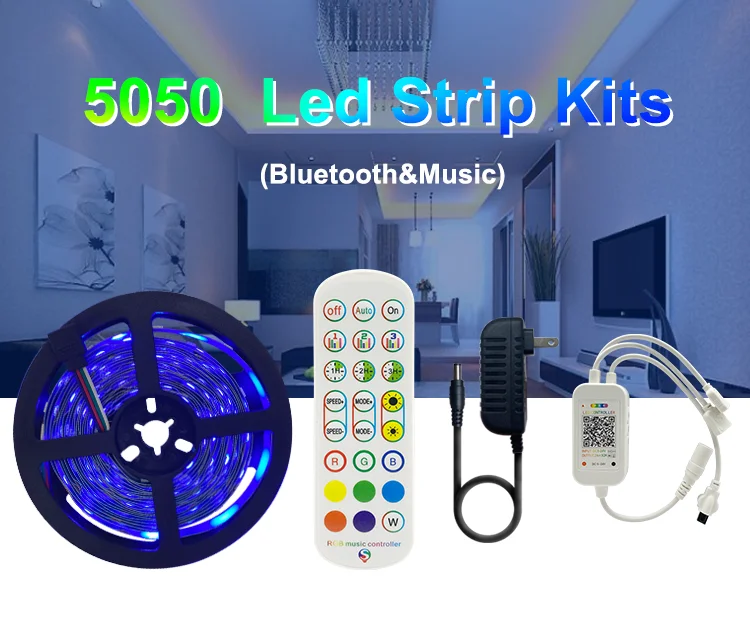 Hot Sale Background Lighting Smart Car Fita LED RGB Beds Strip Light Decoration Kit Lights
