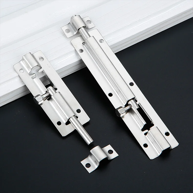 Stainless Steel Tower Slide Latch Lock Barrel Bolt for Home Use Door Slide Door Bolt