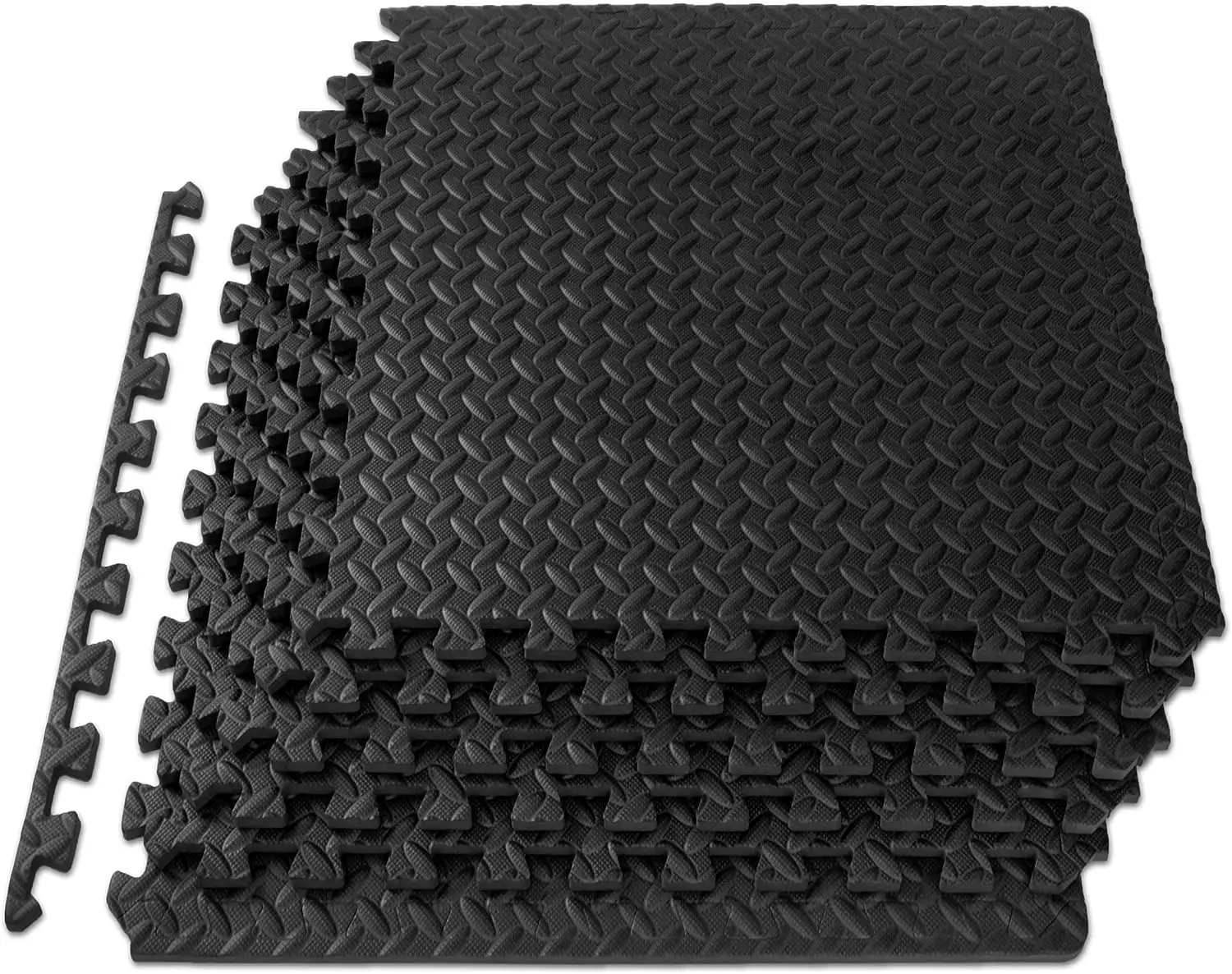 Wellshow Sport Exercise Mat EVA Interlocking Foam Floor Tiles for Home Gym Puzzle Mat for Home Workout Equipment