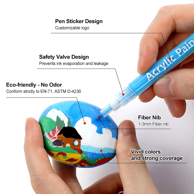Fast Shipping Drawing Graffiti Colouring Art Markers Manga Sketching Permanent Oily Color Acrylics Paint Markers Pens Set