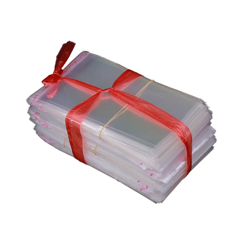 Factory wholesale low price transparent self-adhesive seal clothes opp packing plastic bag clear poly opp bags