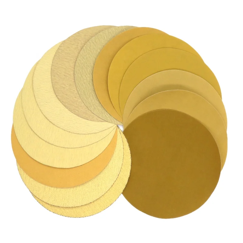 9Inch Gold Sanding Disc RMC AP33M Sand Paper 225MM Yellow Abrasive Disc Gold Yellow Automotive Sandpaper
