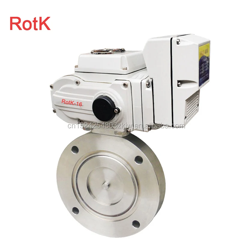 304 Stainless Steel Electric Vacuum Butterfly Valve for High Vacuum Applications