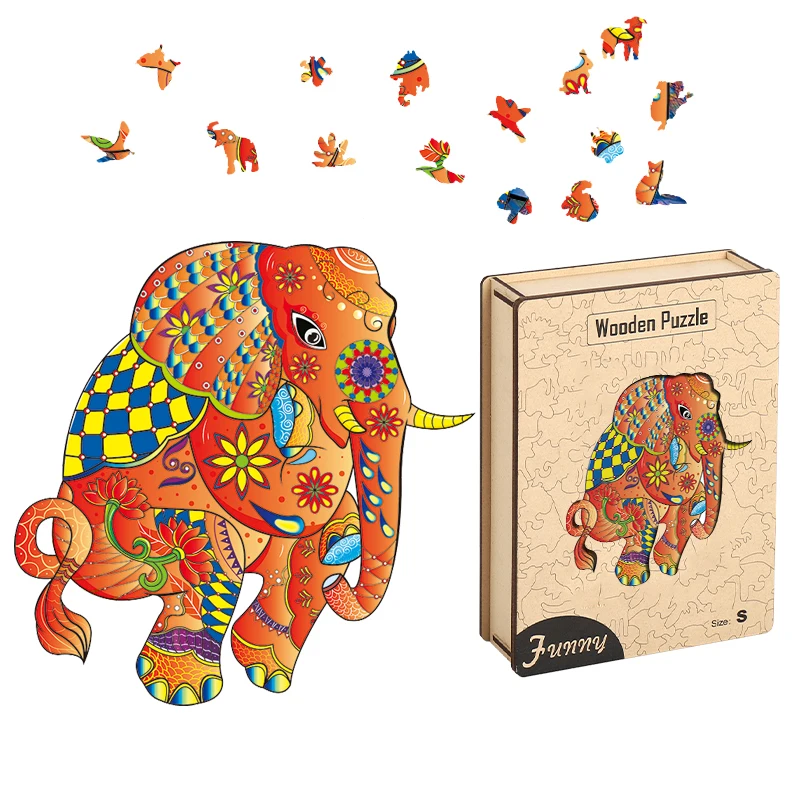 diy 3d wooden puzzle set w14d275 animals wooden block puzzles  for adult wooden magnetic art easel animal puzzle game