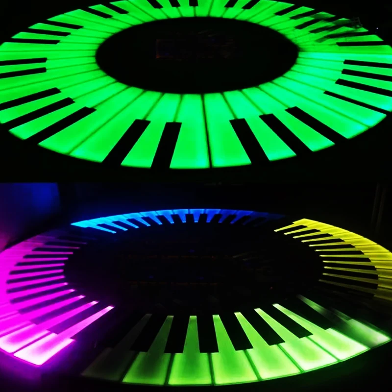 OEM factory custom led light up interactive piano dance floor commercial digital piano keyboard led music flooring