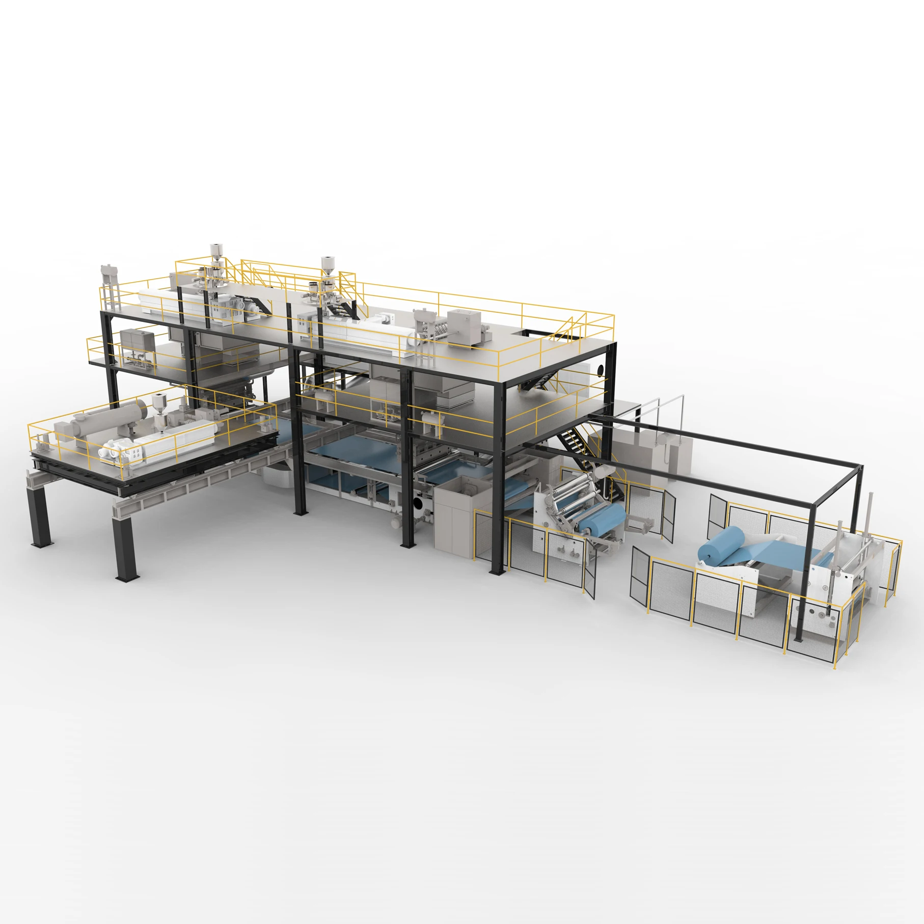 high currency PP spunbond machine SMS model for medical/hyginene nonwoven/fabric making machine