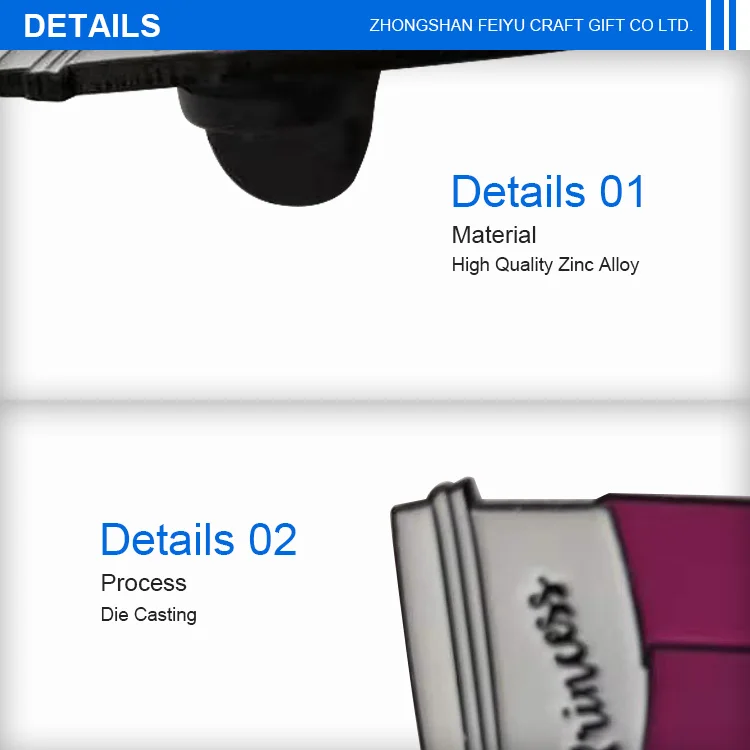 
Custom Drink Coffee Shape Zinc Alloy Brooch For Gift 