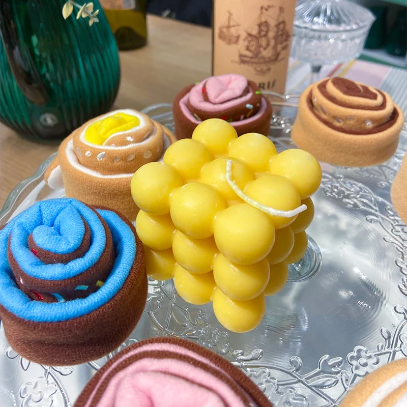 wedding decor luxury colored handmade bubble custom soy wax candle cube