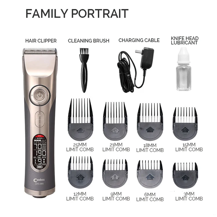 Electric portable cordless hair trimmer personal and salon use trimmer men barber clippers imported hair clipper