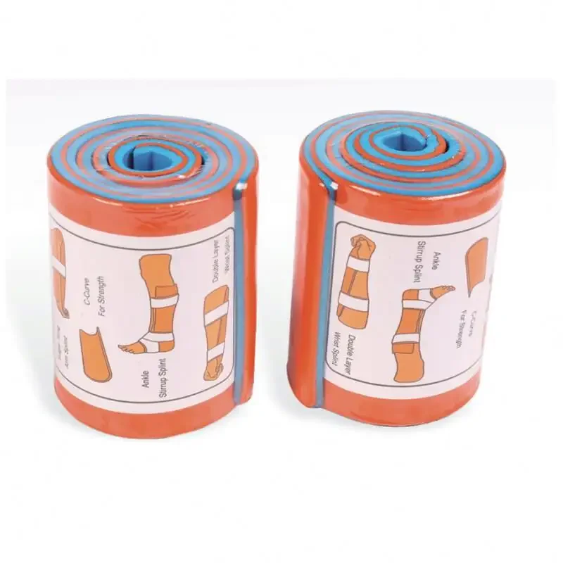 Medical Physical Therapy Equipment SAM Foam Padded Splint Roll Fold Type Real Factory OEM First Aid Splint