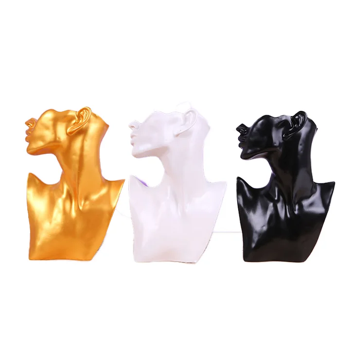 Wholesale mannequin set rack display stand necklace pendant chain display jewelry bust display holder stand for show