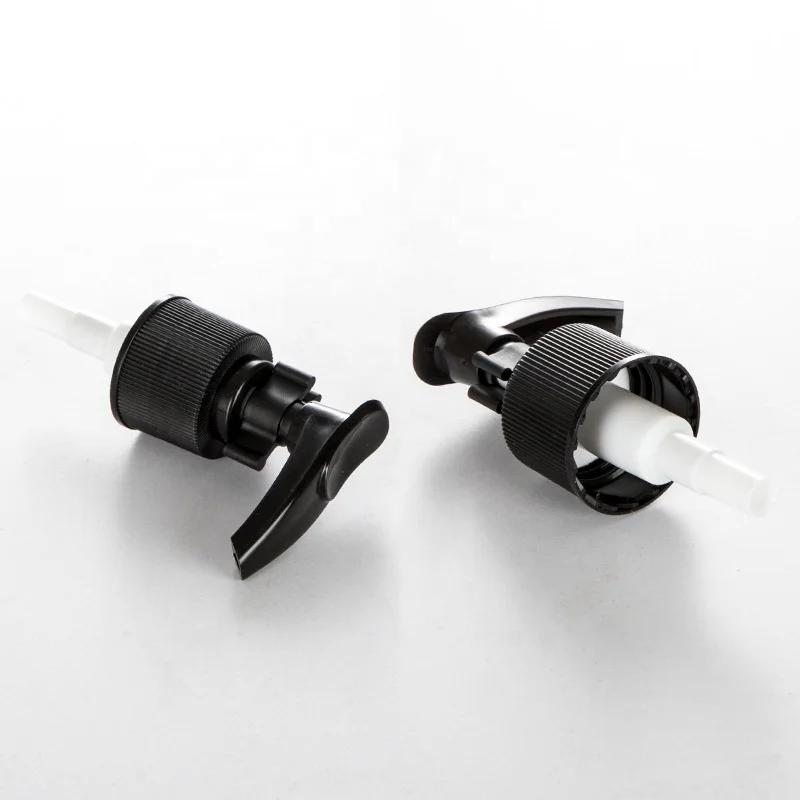 24/410 clip lock ribbed plastic lotion pump for  hand sanitizer bottle