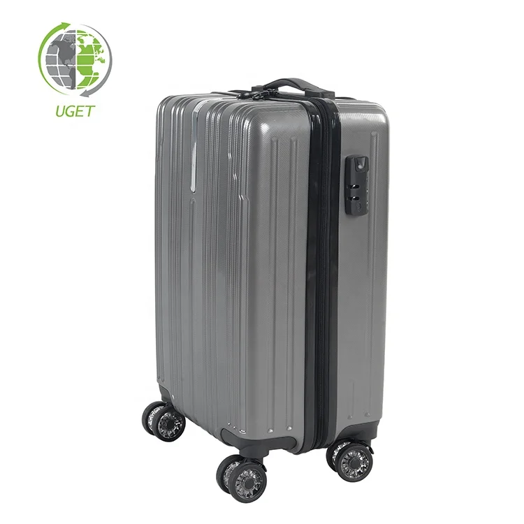 Free Sample Plastic Wholesale Cheap Air Carry Print Hardcase Luggage Sets On Luggage Set/Luggage Wholesale