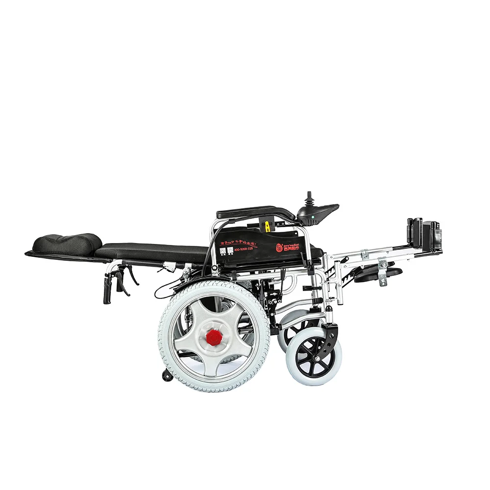 China Manufacturer Durable Flip-up Arm Rests Power Electric Wheelchair Lightweight