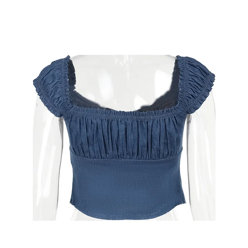 Factory Y2k Sweet Spice Girls Design Custom Lace Up Sexy Off Shoulder Tops Women