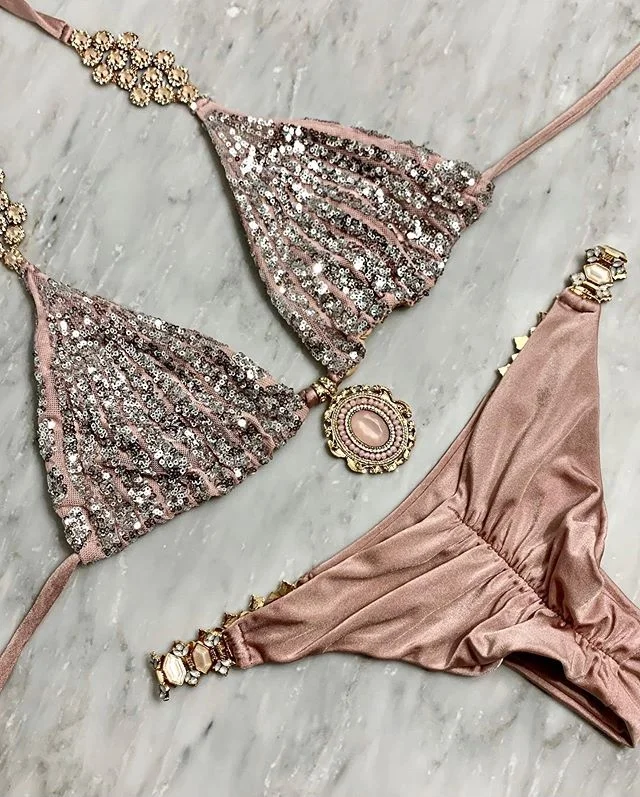 MLY Famous brand custom design bikini two piece swimsuit sexy swimwear and beachwear