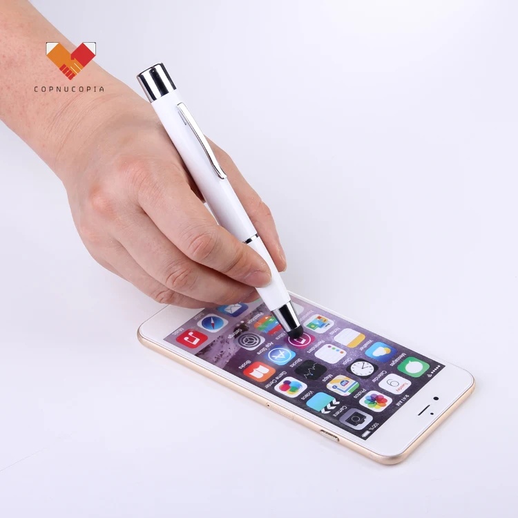 Высокое качество, прямые продажи с фабрики, рекламная металлическая ручка стилус с дополнительным внешним аккумулятором