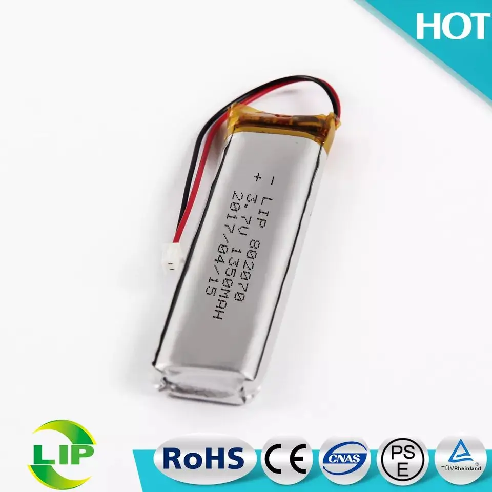 802070 1350mah li-polymer 1300mah Lithium polymer 1200mAh 3.7V rechargeable lipo battery