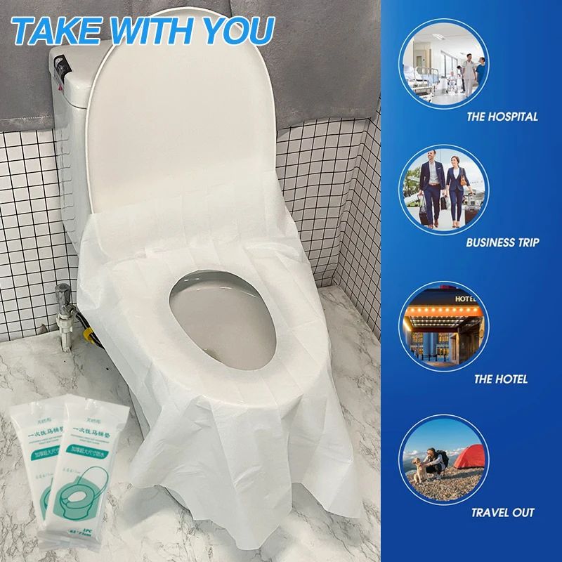 Disposable paper toilet seat cover disposable toilet mat toilet seat paper cover