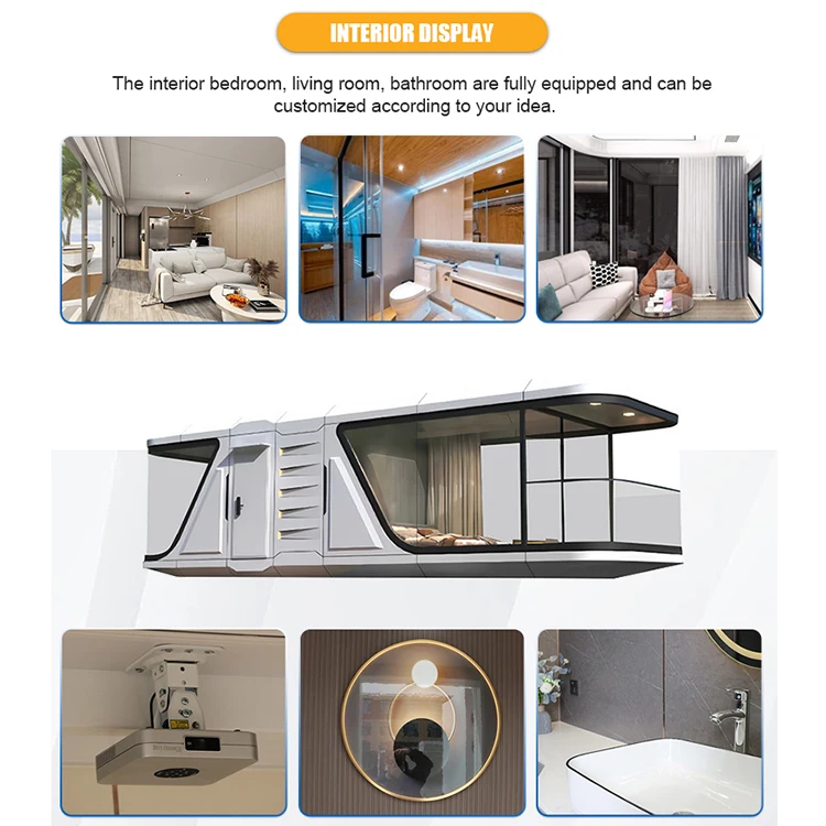 Professional Manufacture Nice Price Guard Shop Toilet Villa Warehouse Workshop Plant Hotel Space Capsule Mobile House