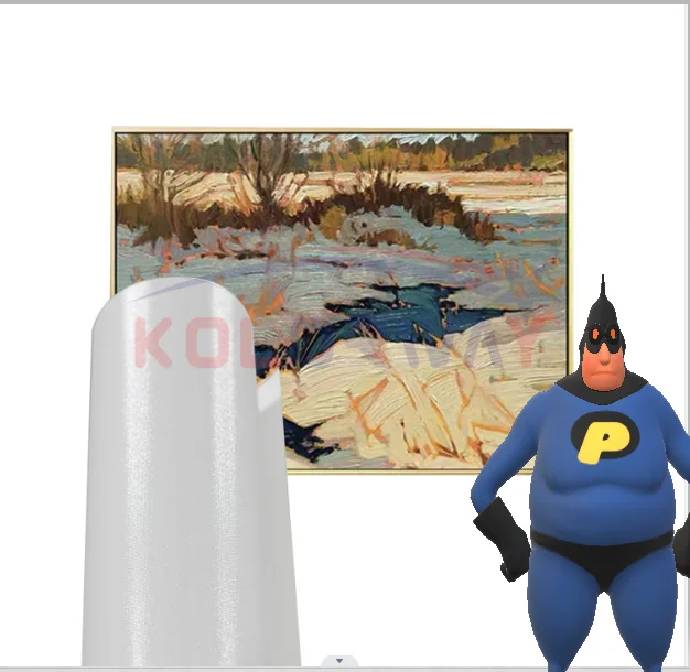 Favourable Waterproof Coated Artist Printable 300g Glossy Poly-cotton Canvas Roll For Inkjet Print For Decorate