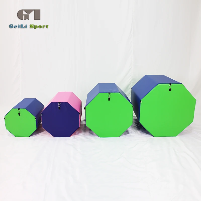 High quality Gymnastics Octagon Barrel PVC Octagon Tumbling Trainer Octagon Tumbler for Training