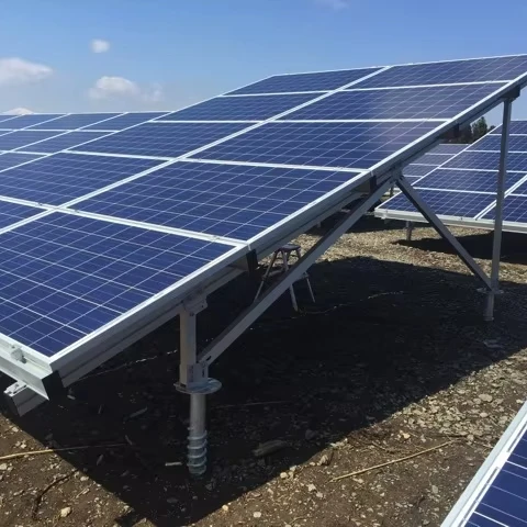 Супер солнечный PV наземный винтовой Монтажный стенд структура панели солнечных батарей опора