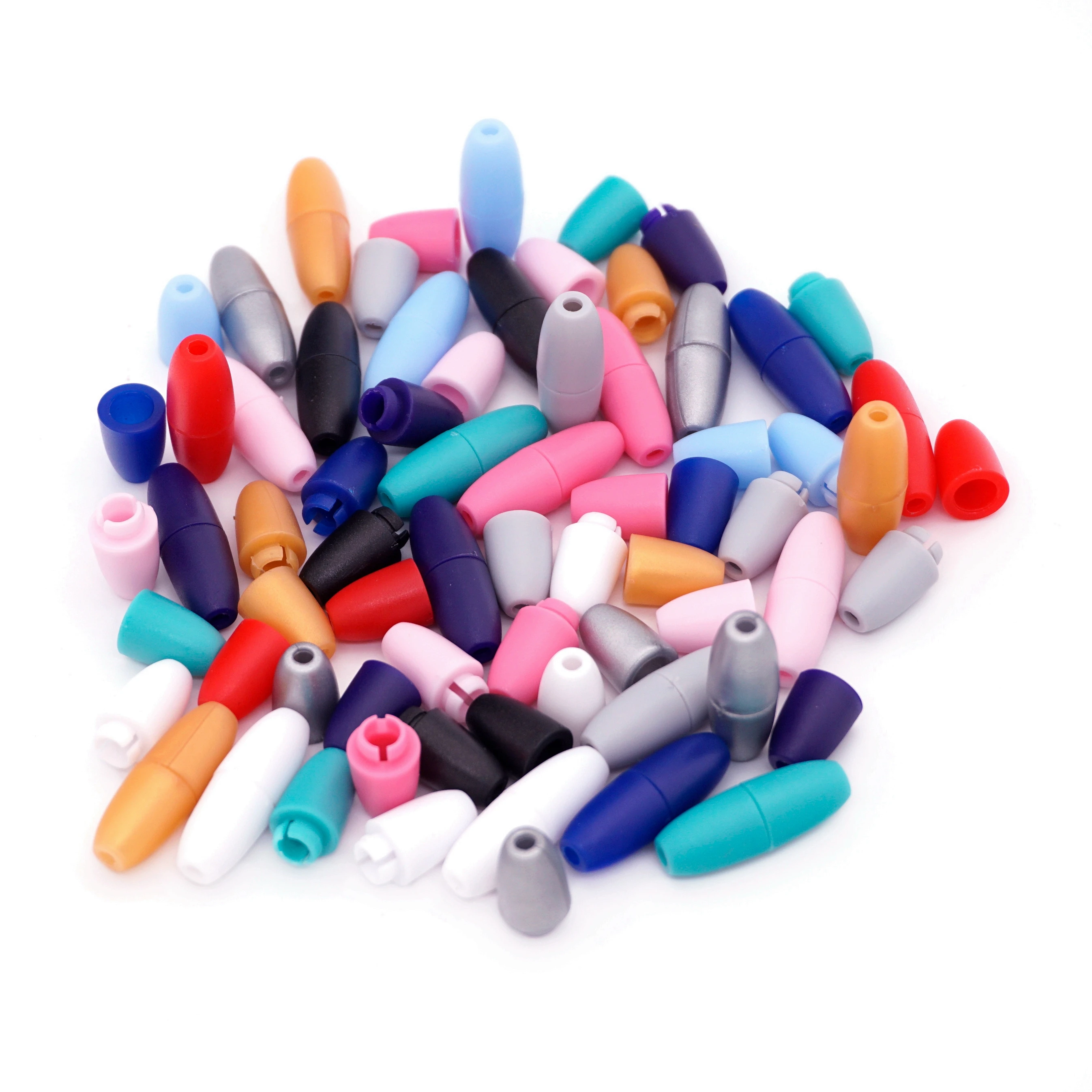 Cheap Fashion Plastic Breakaway Clasps Baby Teething Necklace Bracelet Magnetic Clasp Bead Barrel Connectors for jewelry Making